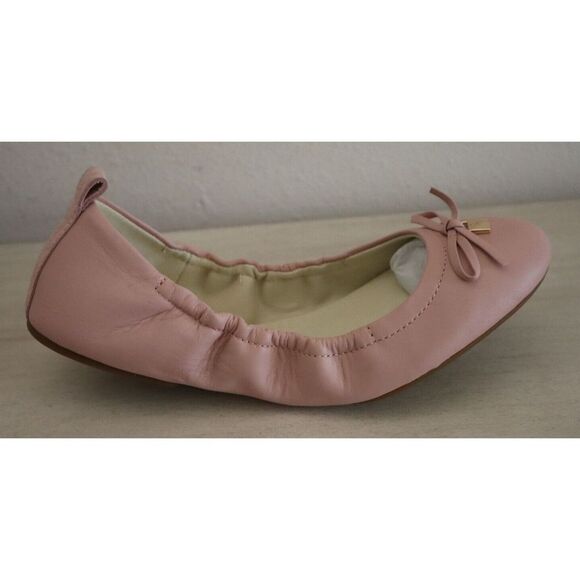 Michael Kors ME22A Women's Sz 7.5M Rose Pink Juliette Slip-On Flats Shoes - Picture 5 of 10